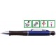 Creion mecanic de lux 0,5mm, accesorii metalice cromate, PENAC Sir Chrome - safir