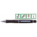 Creion mecanic de lux 0,5mm, accesorii metalice cromate, PENAC Sir Chrome - negru opal