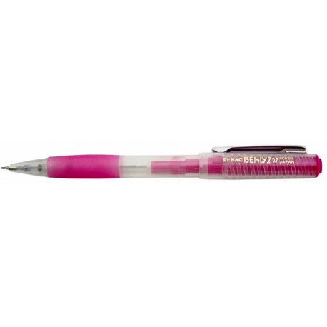 Creion mecanic 0,7mm, varf si accesorii metalice, PENAC Benly - roz transparent