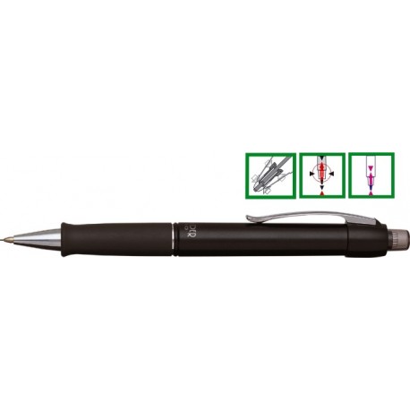 Creion mecanic de lux, 0,5mm, varf si accesorii metalice, PENAC Slender 500 - corp negru topaz