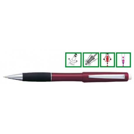 Creion mecanic de lux 0,7mm, varf si accesorii metalice, PENAC Benly 307 - rubin