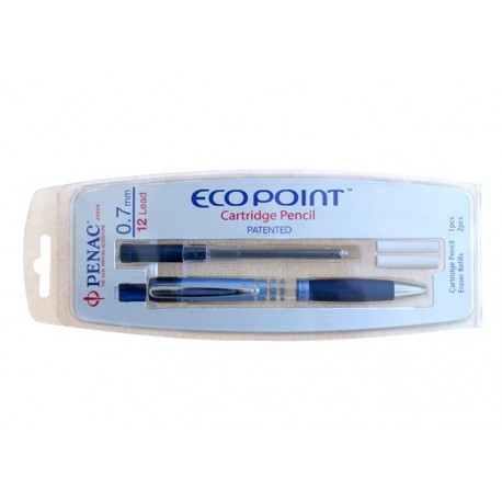 Creion mecanic PENAC EcoPoint, cu cartus, 0.7mm - corp albastru