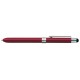 Pix multifunctional de lux, doua culori+creion mecanic 0.5mm, PENAC Slim - corp bordeaux - accesorii