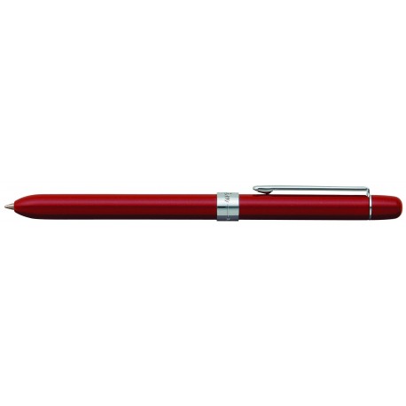 Pix multifunctional de lux PENAC Slim, in cutie cadou, corp bordeaux - accesorii argintii
