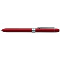 Pix multifunctional de lux PENAC Slim, in cutie cadou, corp bordeaux - accesorii argintii