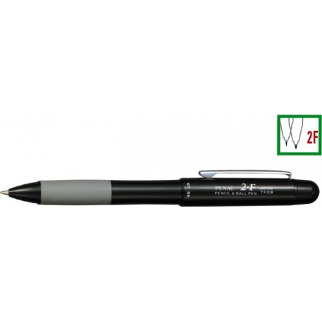Pix multifunctional / creion mecanic 0.5mm, cu rubber grip, PENAC 2-F - corp negru