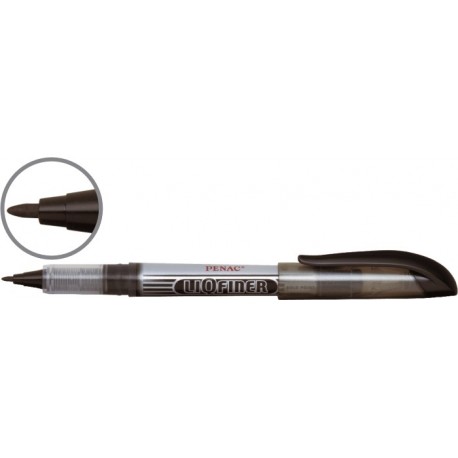 Liner cu cerneala, PENAC Liqfiner Bold Point - negru