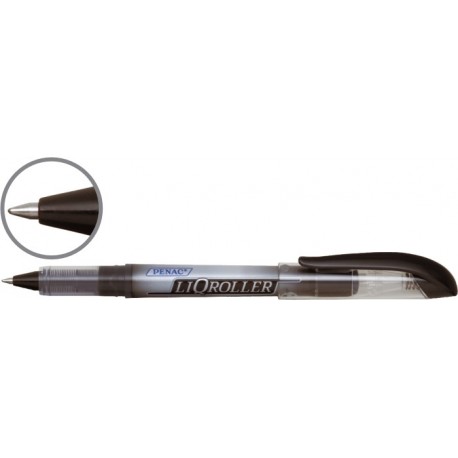 Roller cu cerneala PENAC Liqroller Ball Point, 0.7mm - negru