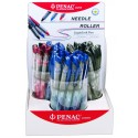 Display 48 rollere cu cerneala, 0,7mm, PENAC Liqroller Ball Point - (6xrosu, 18xnegru, 24xalbastru)