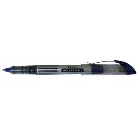 Roler cu cerneala, clema metalica, 0,7mm, PENAC Liqroller Ball Point - albastru