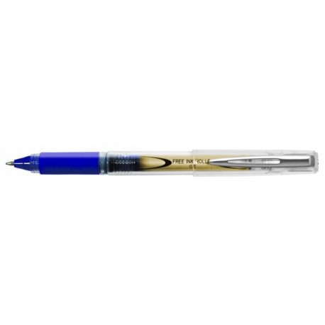 Roller cu cerneala PENAC X101, clema metalica, 0.5mm, ball point - albastru