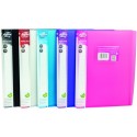 Dosar de prezentare cu 20 folii, A4, coperta rigida, PUKKA - transparent violet