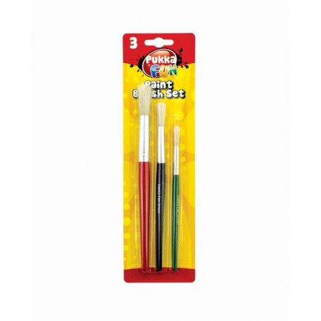 Set pensule pentru pictura, 3 buc/set, PUKKA Fan