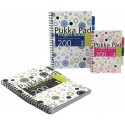 Project Book A5, 100 file 80g/mp, cu spirala dubla, coperti PP, PUKKA Confetti - dictando