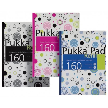 Caiet A4, 80 file, 80g/mp, coperti carton, PUKKA Confetti Refill - matematica