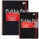 Caiet cu spirala dubla A5, 80 file 80g/mp, coperti PP, cu elastic, PUKKA City - dictando