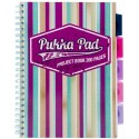 Project Book A4, 100 file 80g/mp, cu spirala dubla, coperti PP, PUKKA Americano - dictando