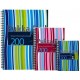 Caiet cu spirala dubla A6, 100 file 80g/mp, coperti PP, PUKKA Stripes - dictando