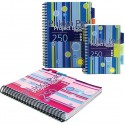 Project Book A5, 125 file 80g/mp, cu spirala dubla, coperti PP, PUKKA Stripes - matematica