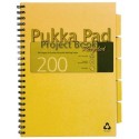Project Book recycled A4, 100 file 80g/mp, cu spirala dubla, coperti carton Pukka Pad - dictando