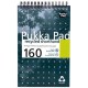 Blocnotes cu spirala 203 x 128mm, 80 file 80g/mp, coperti carton, PUKKA Recycled Shorthand - dictand