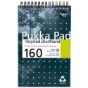 Blocnotes cu spirala 203 x 128mm, 80 file 80g/mp, coperti carton, PUKKA Recycled Shorthand - dictand