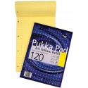 Blocnotes A4, 60 file, 80g/mp, coperti carton, PUKKA Metallic Refill - dictando - hartie galbena