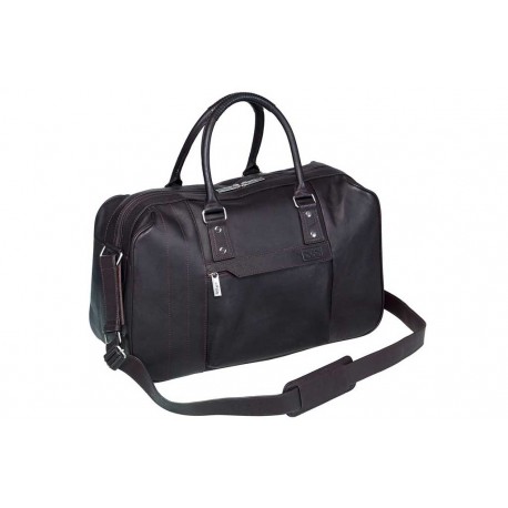 Geanta PIERRE Urban Line, pentru weekend, din piele maro, 25 x 50 x 20cm