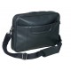 Geanta PIERRE Mini Line, slim, din piele neagra, pentru laptop, 26 x 36 x 5,5cm