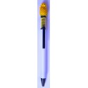 Pix plastic cu mecanism forma ananas - corp alb - scriere albastru