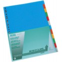 Separatoare carton color A4, 230g/mp, 12/set, AURORA