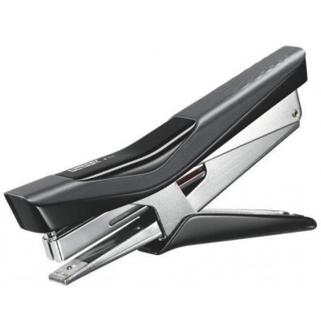 Capsator de mana (tip cleste), 15 coli, capse nr. 10, RAPID Fixativ F11 - negru