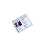 Buzunar plastic orizontal pentru ecuson 90 x 55 mm