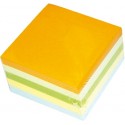 Rezerva cub hartie color 9x9x7cm, 500 coli/cub