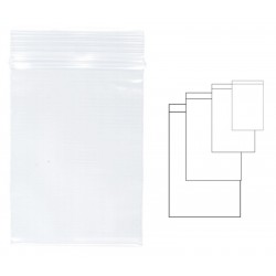 Pungi plastic cu fermoar pentru sigilare, 40 x 60 mm, 100 buc/set, KANGARO - transparente