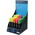 Display 35 textmarkere SCHNEIDER Job - (14 x galben, 7 x verde, 4 x orange, roz, 3 x albastru, rosu