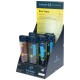 Display SCHNEIDER Base Senso, 8 rollere - (5 x albastru/verde, 3 x roz/orange) - scriere albastra