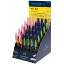 Display 30 rollere SCHNEIDER Base Ball - (18 x albastru/verde, 12 x roz/orange) - scriere albastra