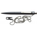 Pix plastic cu lantisor si clema de prindere, SCHNEIDER Cassa - corp negru - scriere albastra