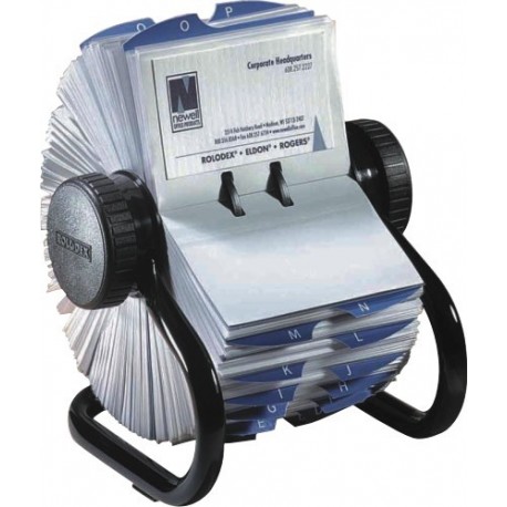 Fisier rotativ pentru 600 carti de vizita 57 x 102mm, ROLODEX - negru