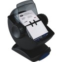 Fisier rotativ cu capac pentru 400 carti de vizita 67 x 102mm, ROLODEX - negru