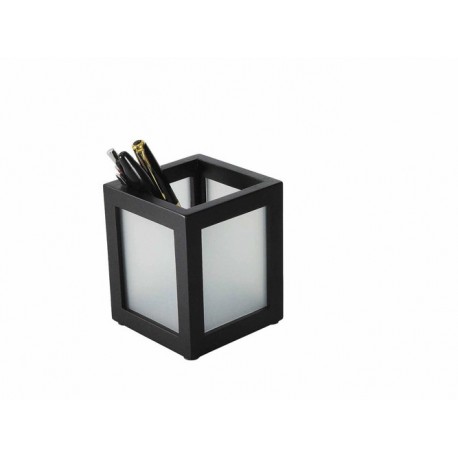 Suport pentru instrumente de scris ROLODEX Shadow - lemn/plexiglas