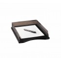 Tavita documente ROLODEX Wood & Metal - lemn negru/metal cromat