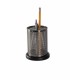 Suport pentru instrumente de scris, ROLODEX Wood & Metal - lemn negru/metal cromat