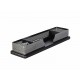Suport pentru accesorii de birou ROLODEX Wood & Metal - lemn negru/metal cromat