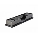 Suport pentru accesorii de birou ROLODEX Wood & Metal - lemn negru/metal cromat