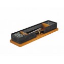 Suport pentru accesorii de birou ROLODEX Wood & Metal - lemn cires/metal negru