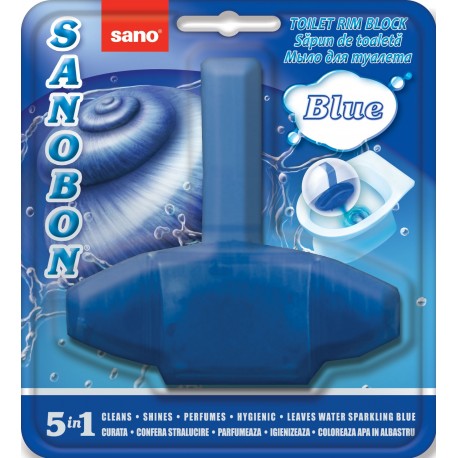 Odorizant solid pentru vasul toaletei, curata, igienizeaza si coloreaza apa / 1000 utiliza - Blue