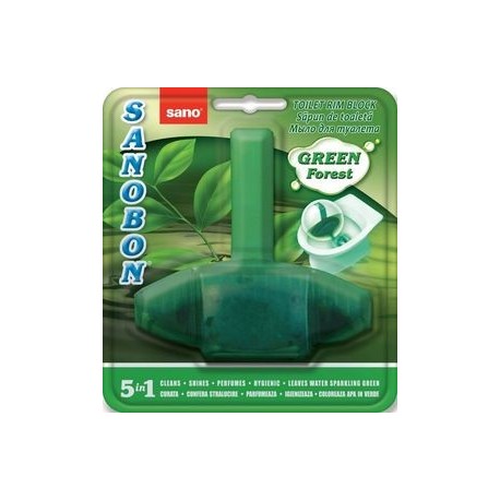Odorizant solid pentru vasul toaletei ,curata si coloreaza apa / 1000 utilizari - Green