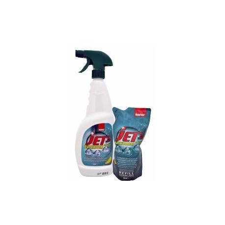 Detergent lichid pentru orice suprafata lavabile din baie cu pulverizator, 1L